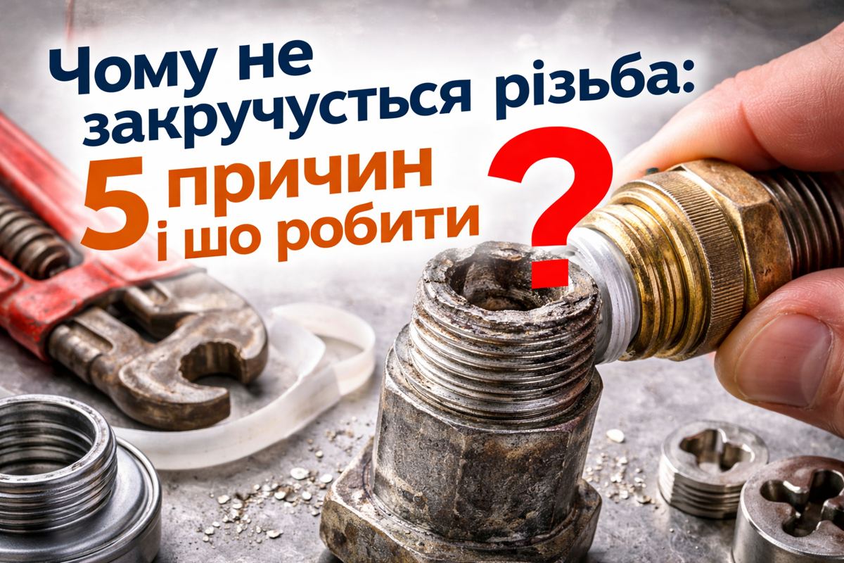 чому не закручується різьба 5 причин і що робити