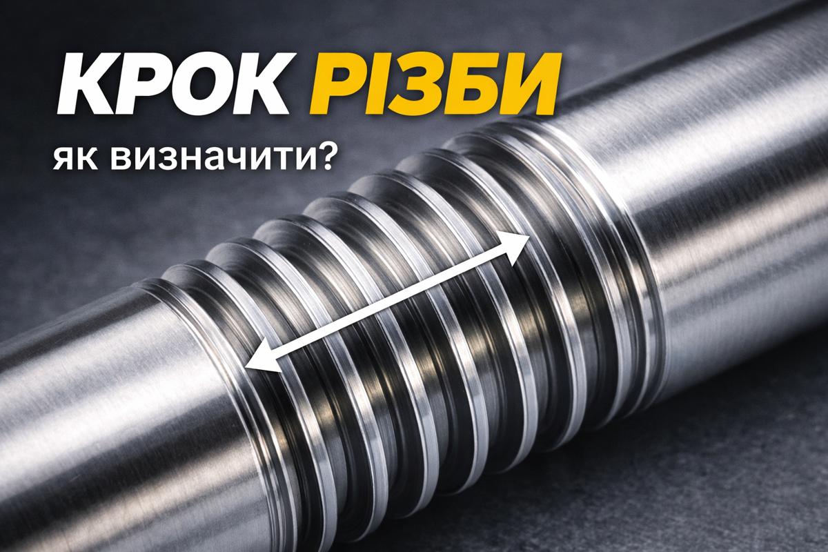 крок різьби на трубі приклад витків
