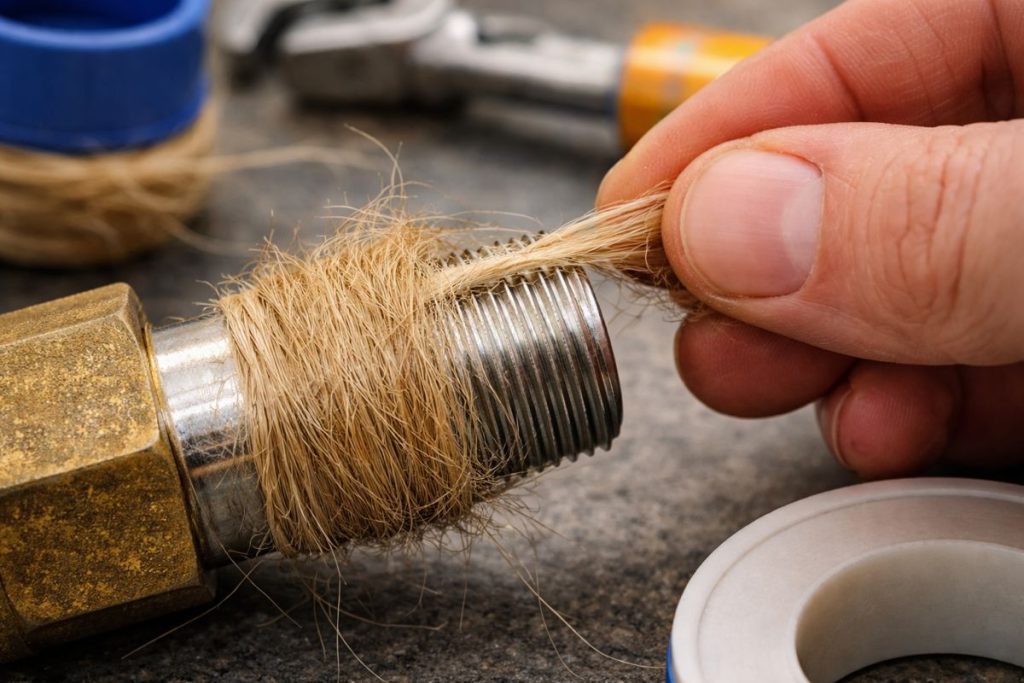 як правильно намотувати льон на різьбу