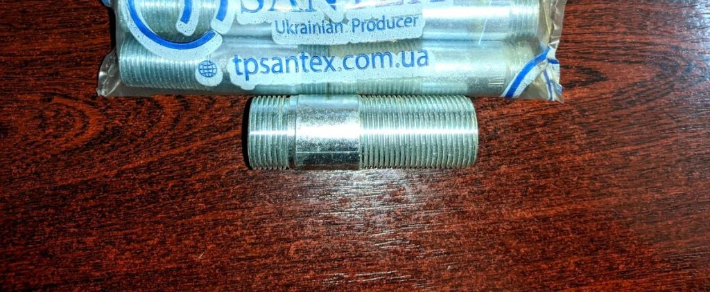 згін трубна різьба 1/2 дюйма крупний план