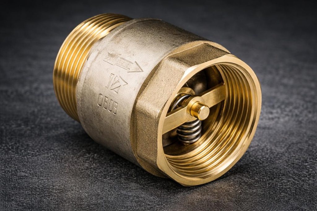 зворотний клапан для води латунний