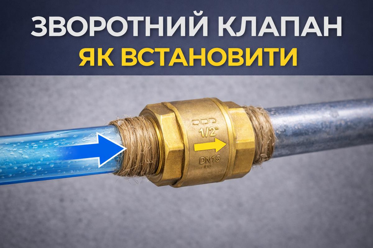 >Що таке зворотний клапан для води і як його правильно встановити