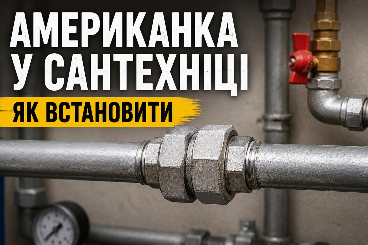 американка у сантехніці як встановити