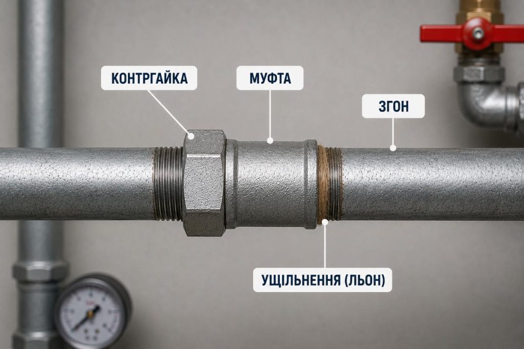 різьбове зєднання труб